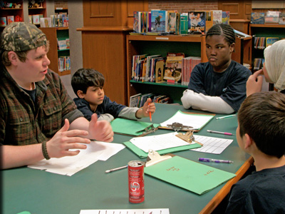 ESF students help fifth graders make healthy food choices