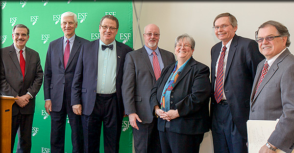 From left: Dr. Erik Bitterbaum, Dr. Gregory Eastwood, Dr. Quentin Wheeler, Dr. John McCabe, Dr. Casey Crabill, Mr. David Manciewicz, Dr. William Murabito