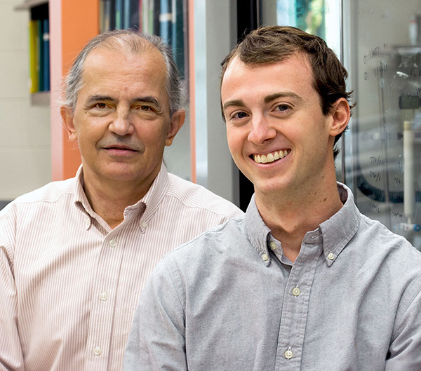 Dr. Jose Giner and undergraduate Mike Jorgensen