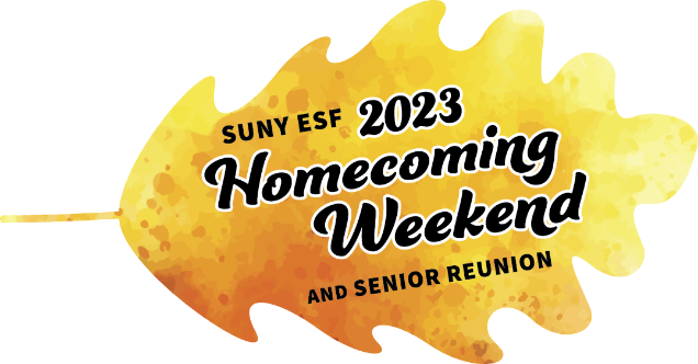 SUNY ESF 2023 Homecoming Weekend and Senior Reunion (logo)