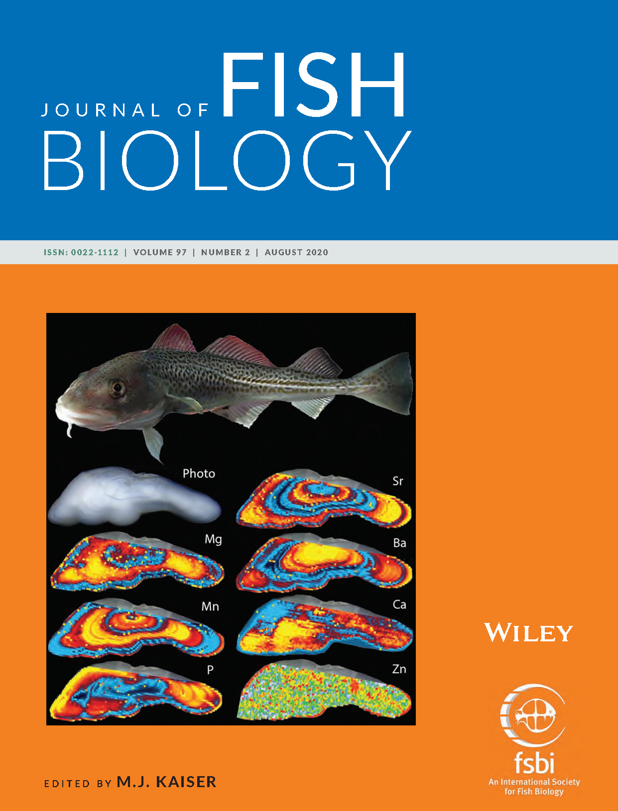 The art on the cover of this issue of journal of fish biology was designed by Yvette Heimbrand