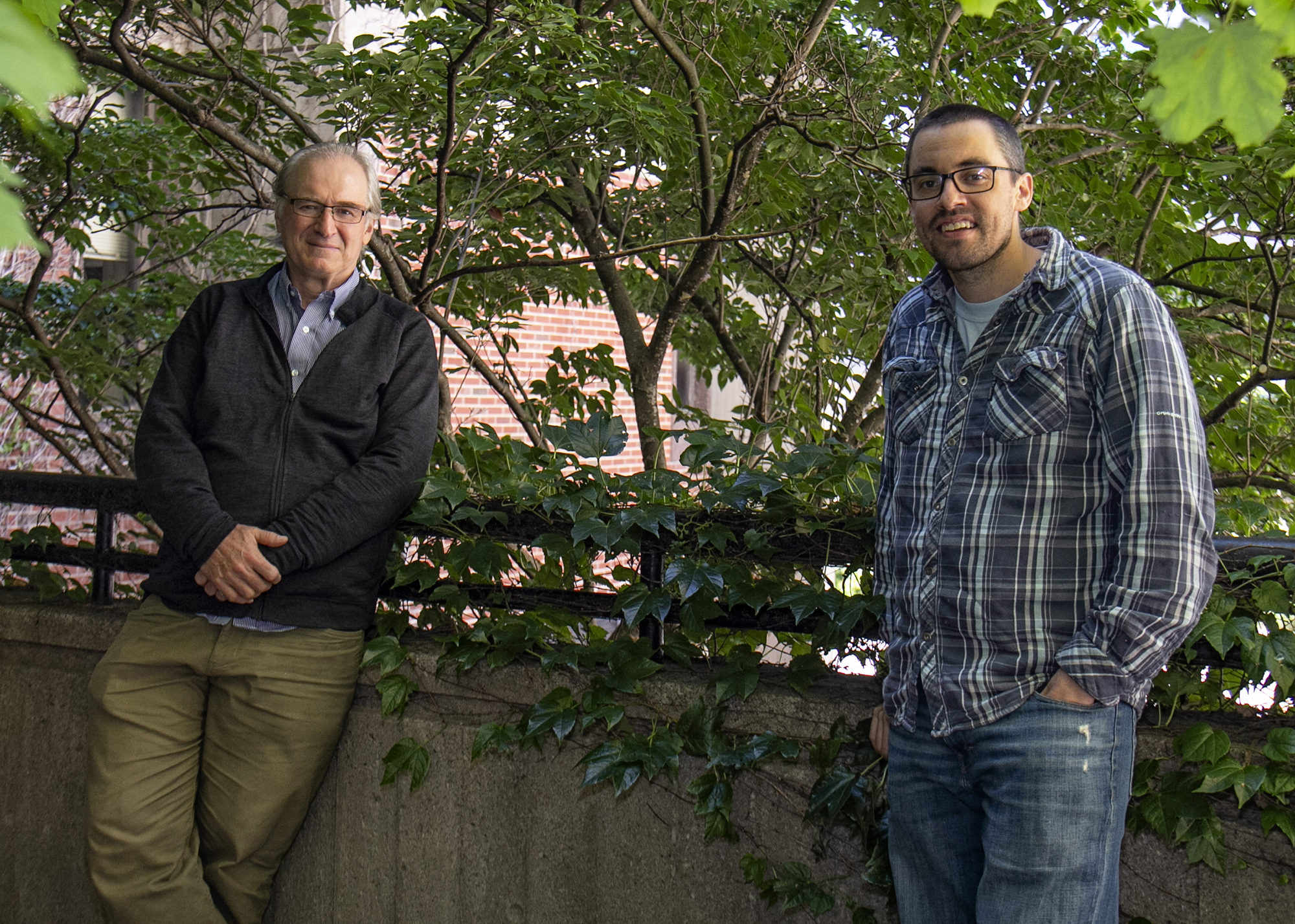 Dr. James Gibbs on left and Dr. Brad Cosentino 