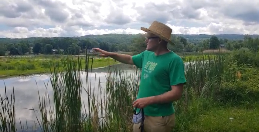 Dr. Mark Teece at Jamesville Reservoir