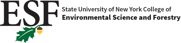 ESF: State University of New York College of Environmental Science and Forestry [logo]