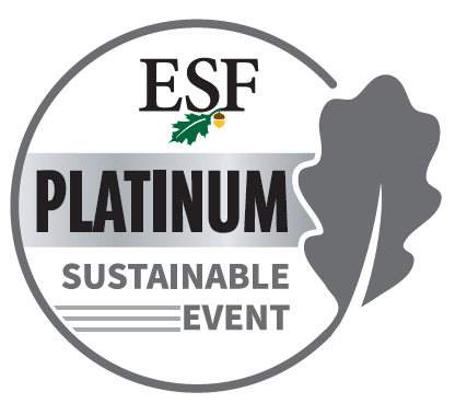 Platinum certified sustainable event logo