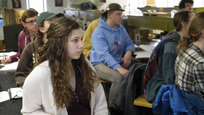 Students in a lecture