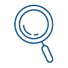 Magnifying glass icon.