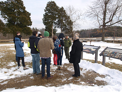 ESF students in Landscape site