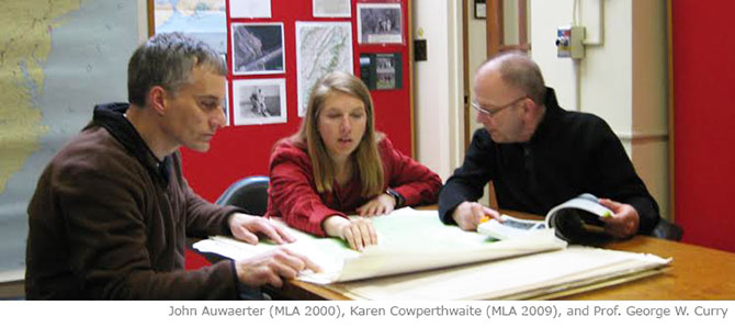 John Auwaerter,Karen Cowperthwaite, and Prof. George W. Curry