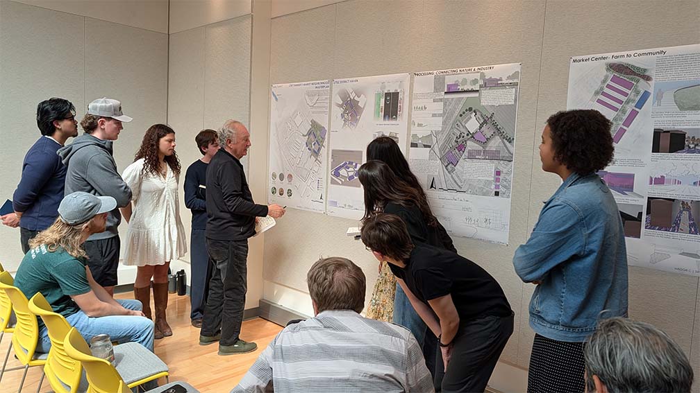 Students and community leaders are studying the masterplan for Central New York’s Farmer’s Market Neighborhood. 