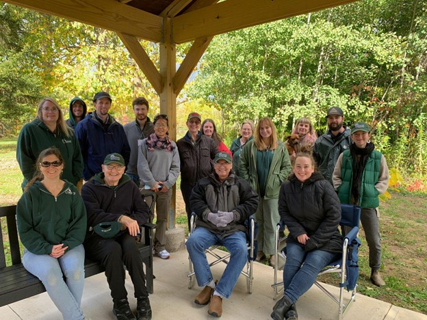 Group of staff members in chestnut project 