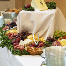 cheese and fruits