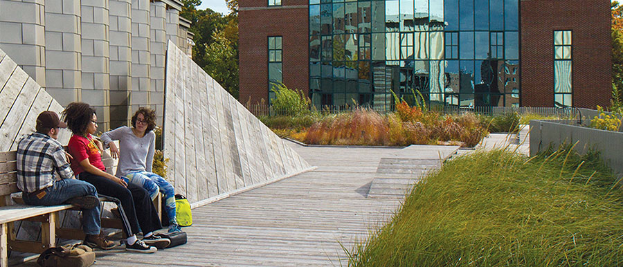 Green Roof on Gateway Center with Jahn Laboratory