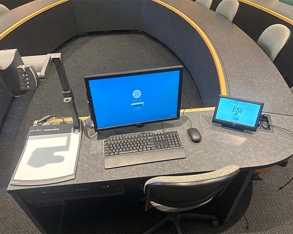 Teaching station in Baker 141