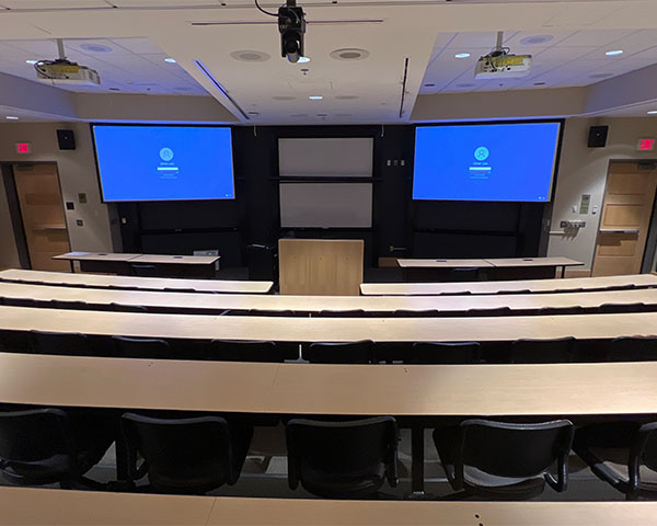 view of the front of the room 145 in baker laboratory