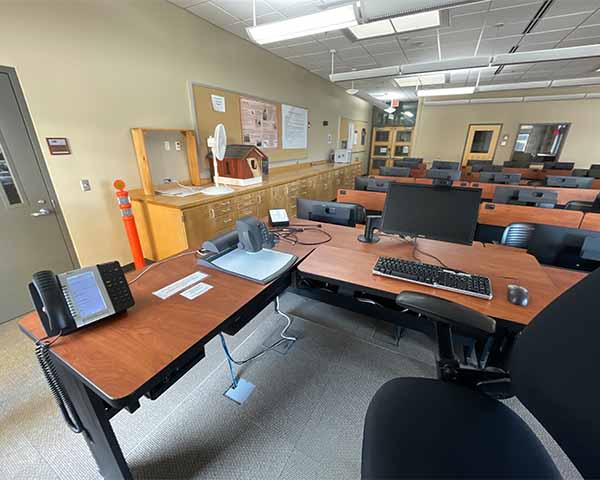 Teaching station in Baker Laboratory 154