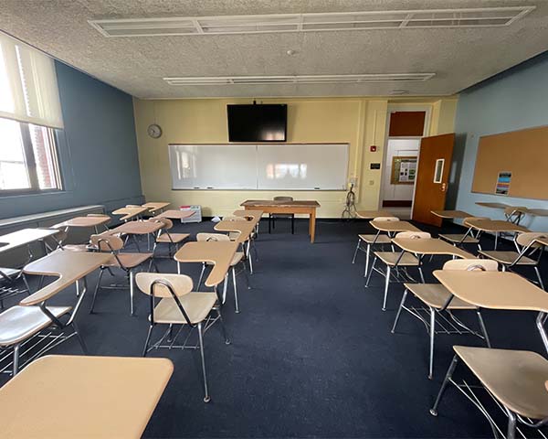 front of the room 300 in Bray Hall