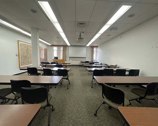 Moon Library room 110 from the front