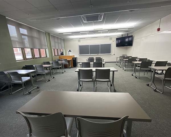 Walters Hall room 210 from the back