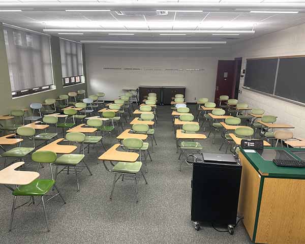 Walters Hall room 211 from the front