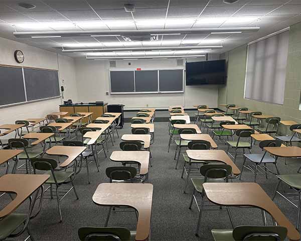 Walters Hall black of the room 211