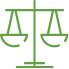 Icon of judicial scales.