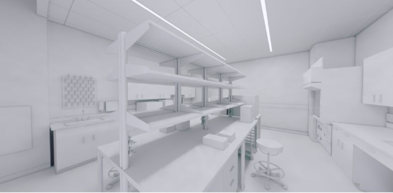 Rendered example laboratory