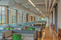One of the classrooms in Marshall hall