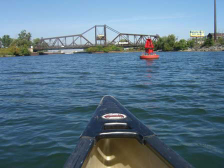 red buoy in buffalo niagra