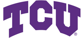 T C U logo in purple color
