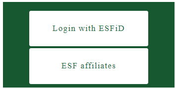 Screenshot of log in page