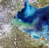satellite image of lake erie