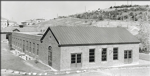 black and white image of pulp and paper lab