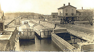An old image of erie canal