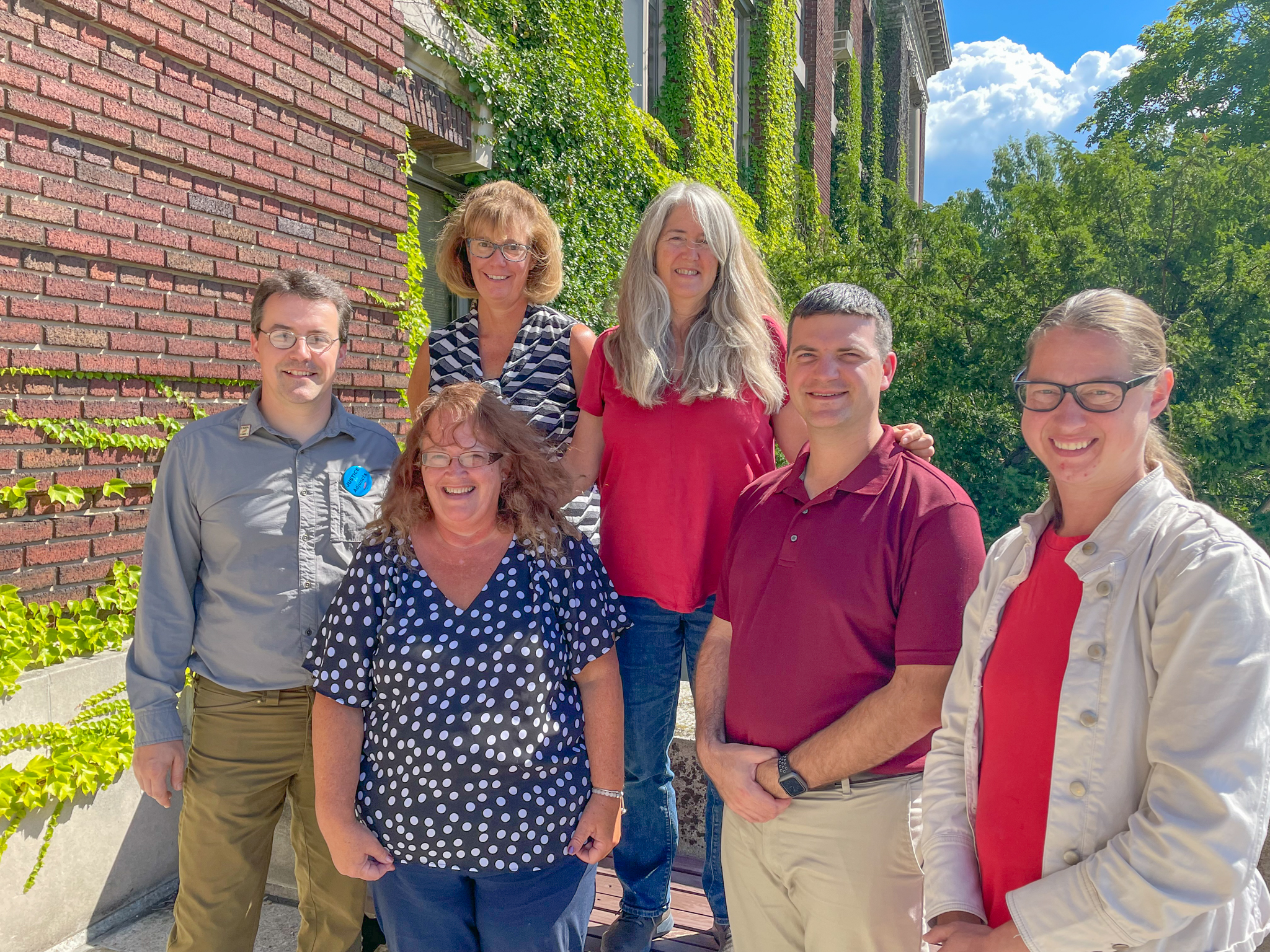 U U P members michele Mcneill, Janine Debaise, Matt Smith, Becky Hilts, Aaron Knight, and Sophie Gublo-Jantzen