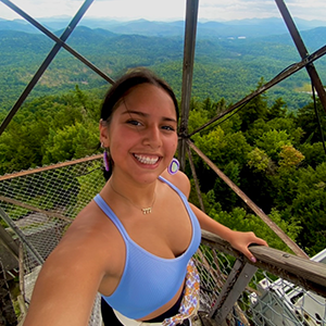 Woman out in nature. 