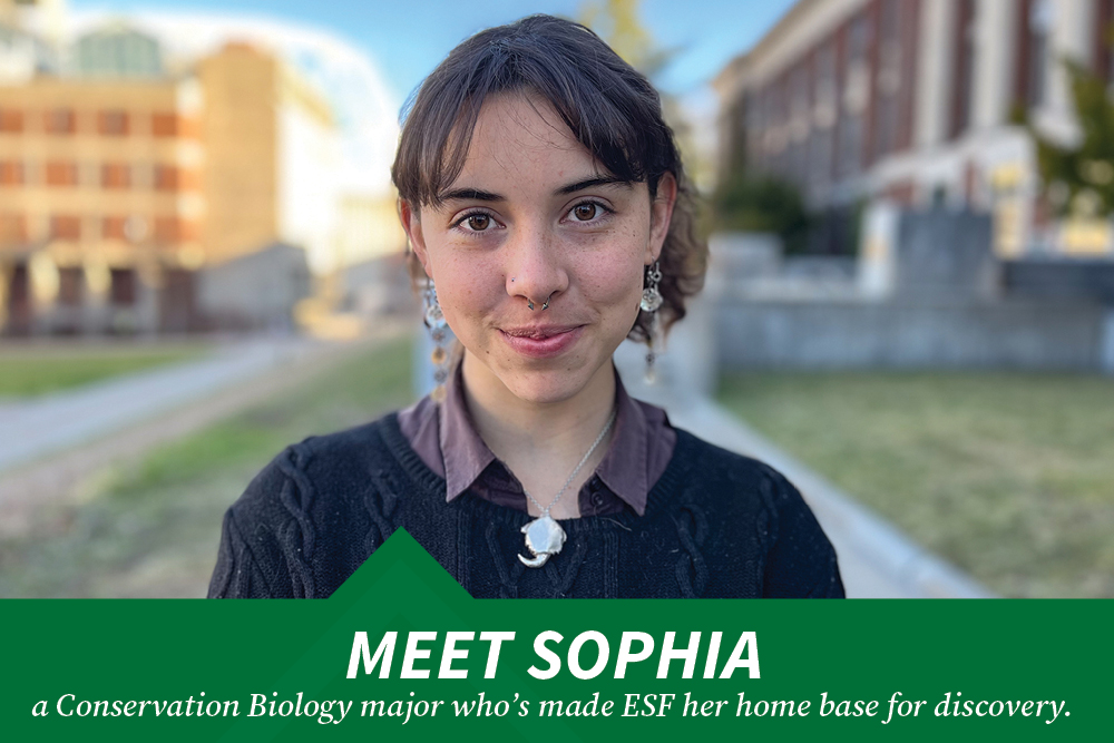 Headshot of female student looking at the camera happy