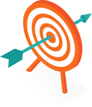 Target with an arrow through the center.