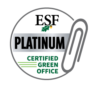 E S F platinum certified gree office badge