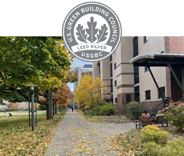 LEED silver certification from USGBC for Baker Laboratory