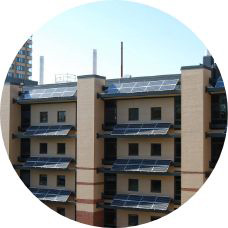 Solar panels in Baker Laboratory