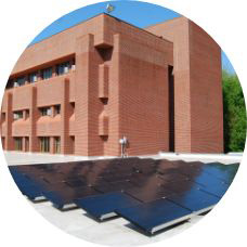 solar panels in Walters Hall