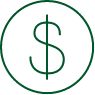 Dollar sign in a circle [icon]