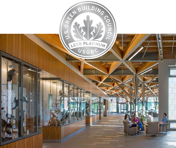 LEED Platinum certification from USGBC for Gateway Center