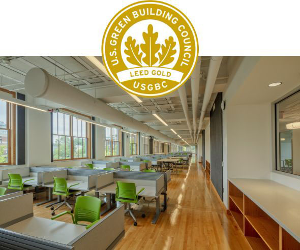 LEED gold certification for Marshall Hall from USGBC