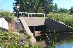 Water control structure at Cranberry Creek